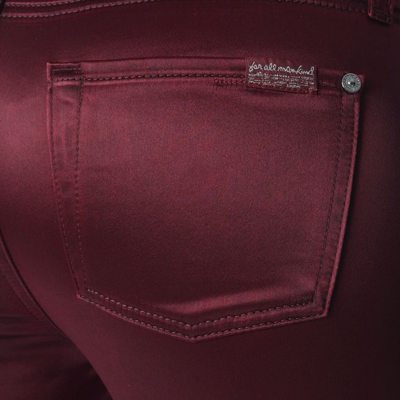 7 For All Mankind skinny satin jeans size 24 - Picture 9 of 17